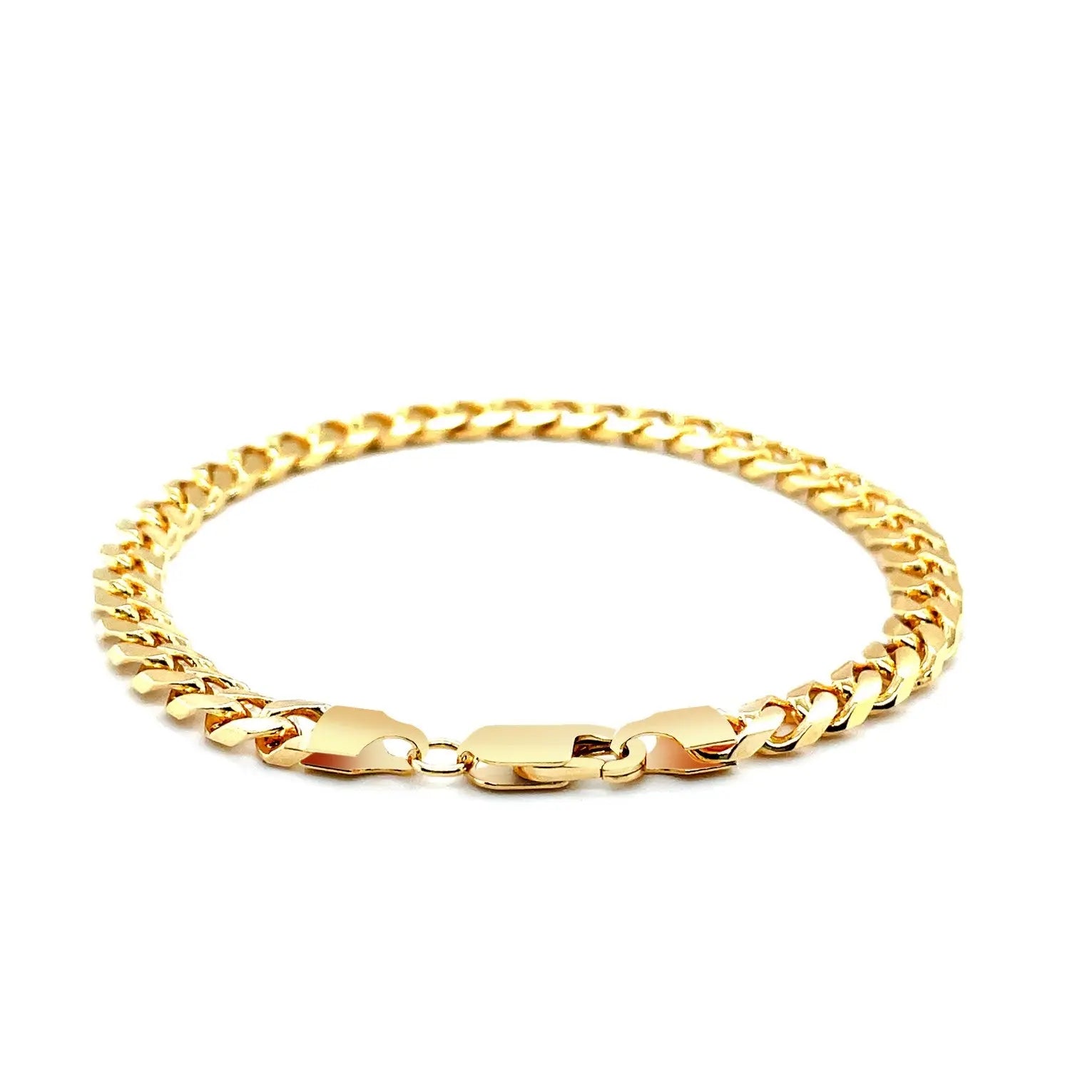 14k Yellow Gold Solid Miami Cuban Bracelet (6.00 mm) RCJ