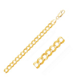 14k Yellow Gold Solid Curb Bracelet (8.20 mm) RCJ