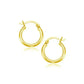 14k Yellow Gold Polished Hoop Earrings (2x15mm) RCJ