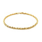 14k Yellow Gold Solid Diamond Cut Rope Bracelet (3.00 mm) RCJ