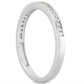 14k White Gold Slender Channel Set Diamond Wedding Ring Band Set 1/2 Around RCJ