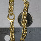 14k Yellow Gold Polished Cable Link Necklace RCJ