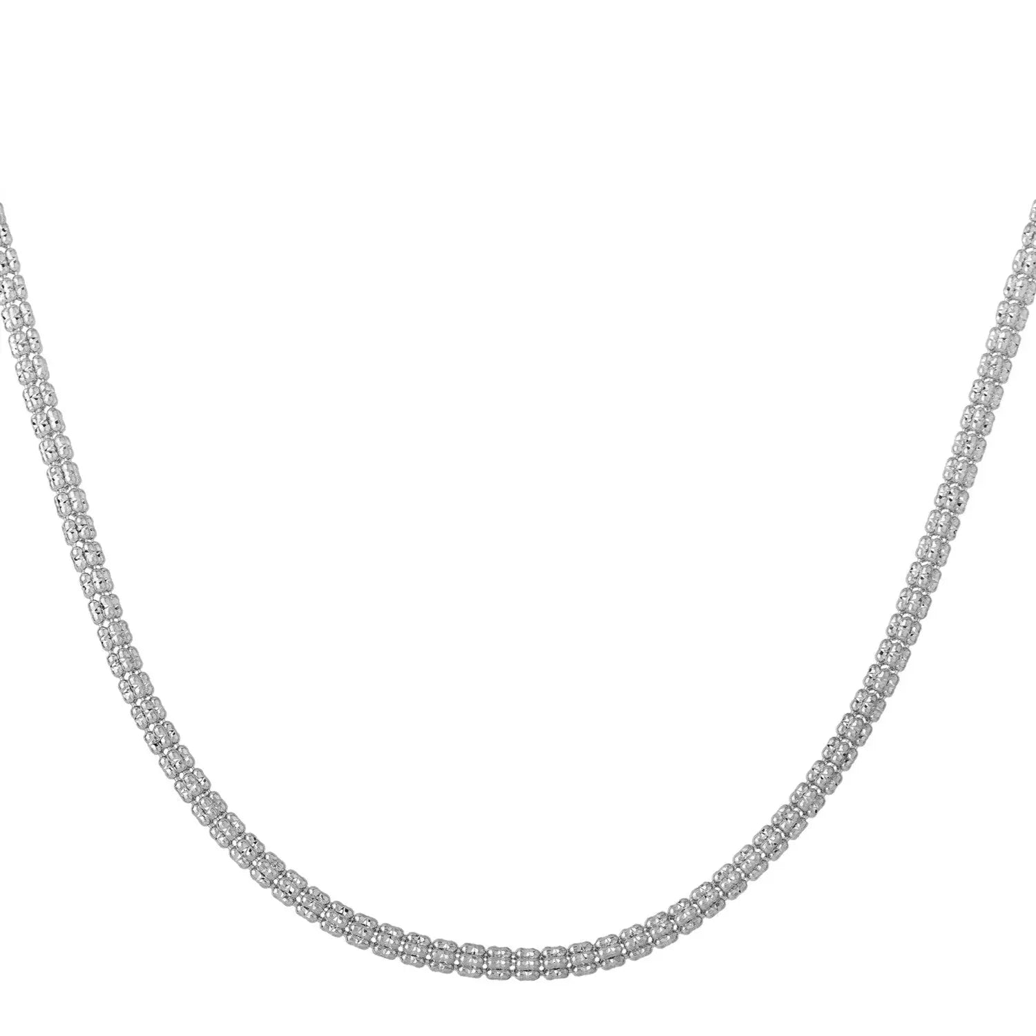 Ice Barrel Chain in 14k White Gold (3.10 mm) RCJ