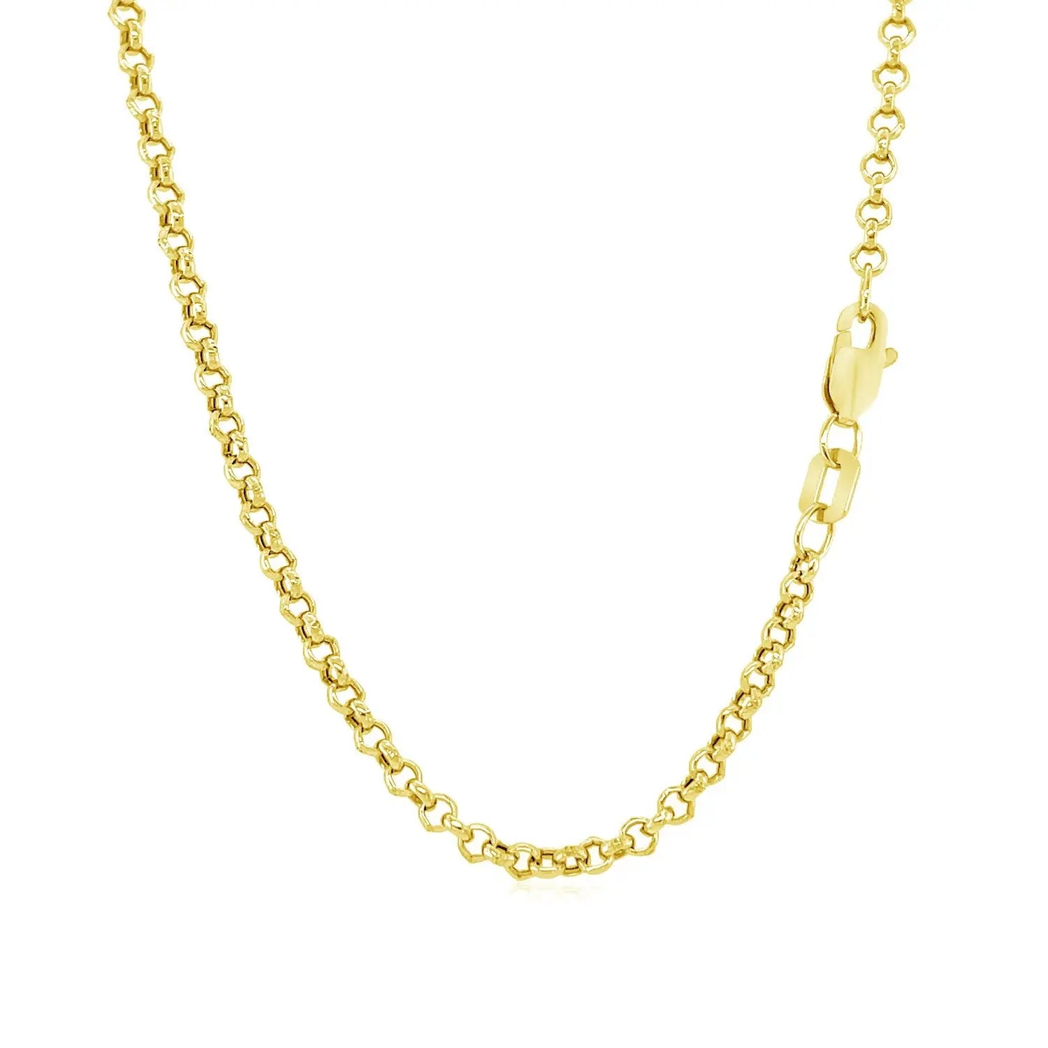 10k Yellow Gold Rolo Chain (2.40 mm)Monde Trend