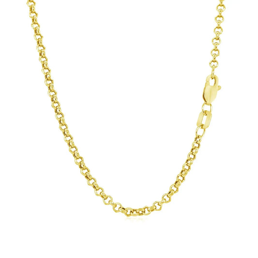 10k Yellow Gold Rolo Chain (2.40 mm)Monde Trend