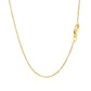 10k Yellow Gold Diamond Cut Cable Link Chain (1.10 mm)Monde Trend