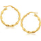 14k Yellow Gold Hoop Earrings (25mm) RCJ