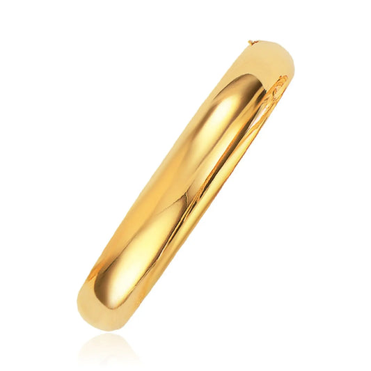 Classic Bangle in 14k Yellow Gold (10.00 mm) RCJ