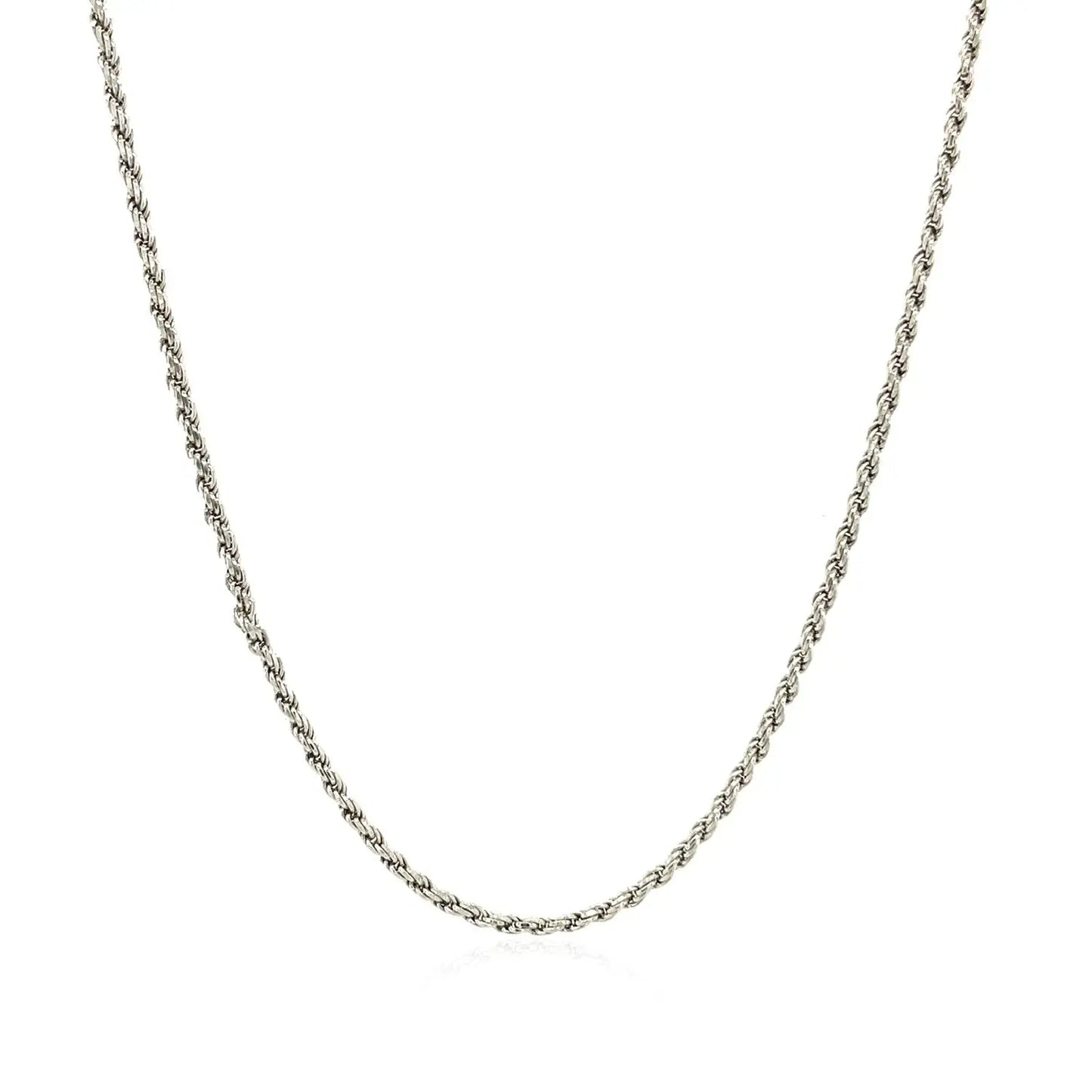 Sterling Silver Diamond Cut Rope Style Chain (1.40 mm) RCJ