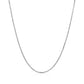 14k White Gold Diamond Cut Cable Link Chain (1.10 mm)Monde Trend