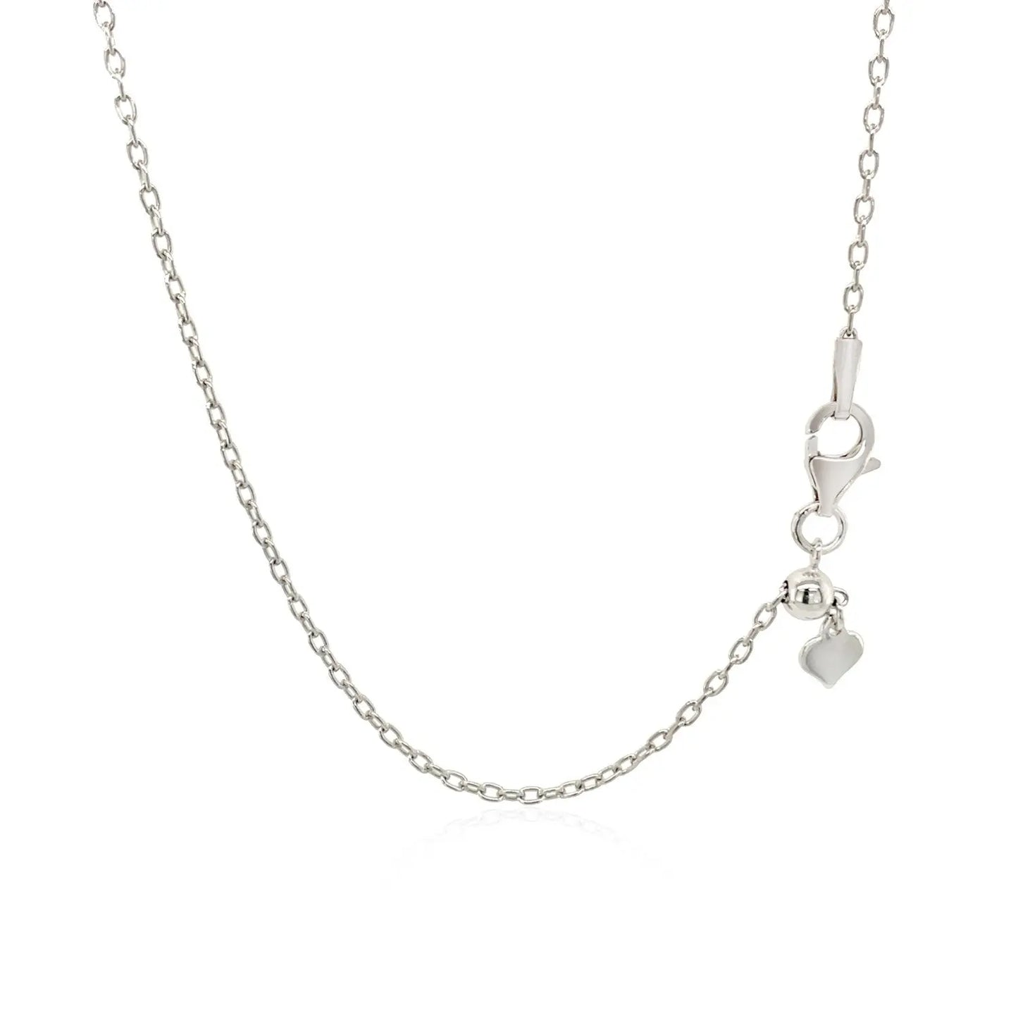 Sterling Silver 16 inch Necklace with Textured Beads RCJ