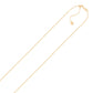 14k Rose Gold Adjustable Cable Chain (1.10 mm)Monde Trend