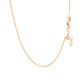 14k Rose Gold Adjustable Cable Chain (1.10 mm)Monde Trend