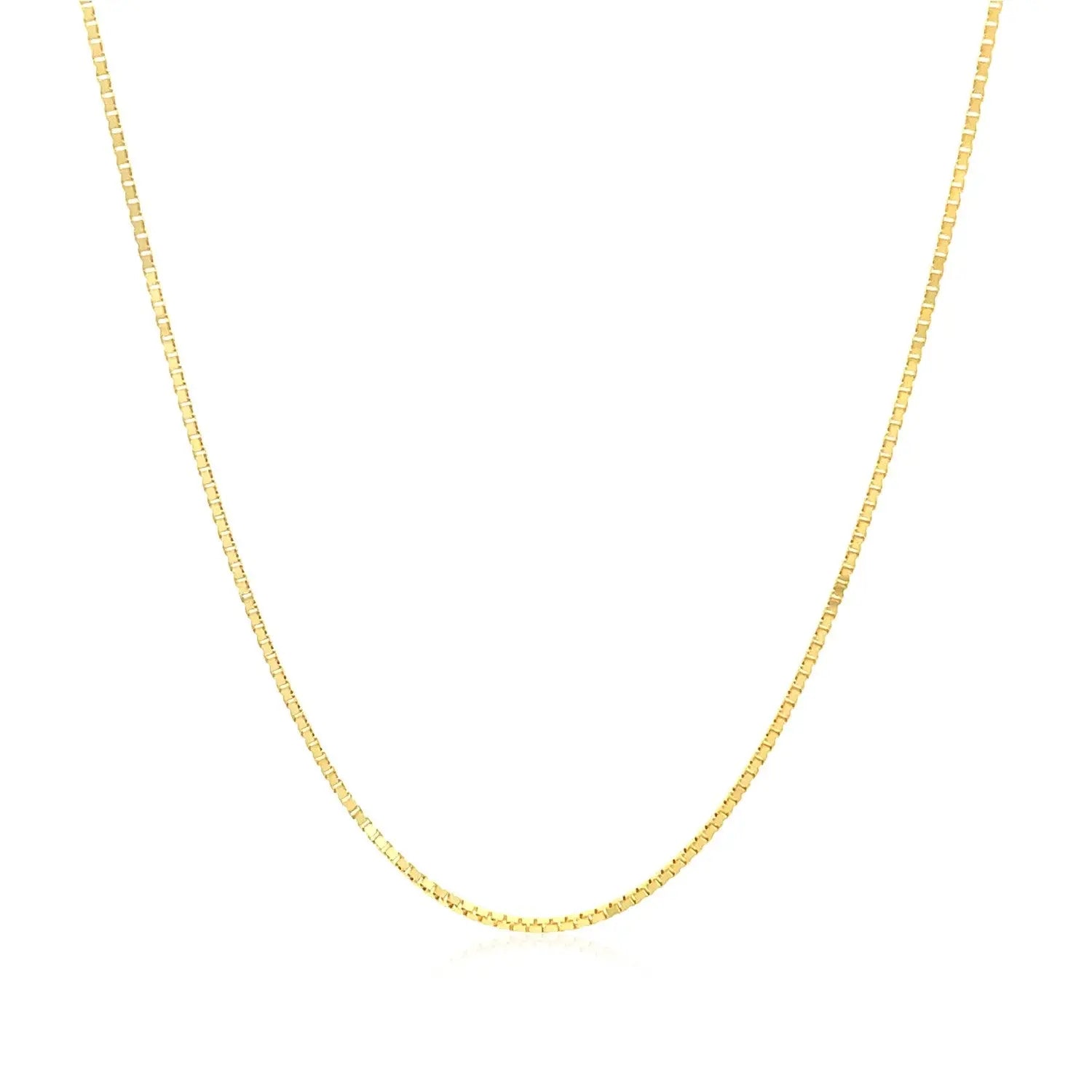 10k Yellow Gold Classic Box Chain (0.78 mm)Monde Trend