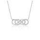 Double Infinity Diamond Pendant in 14k White Gold RCJ