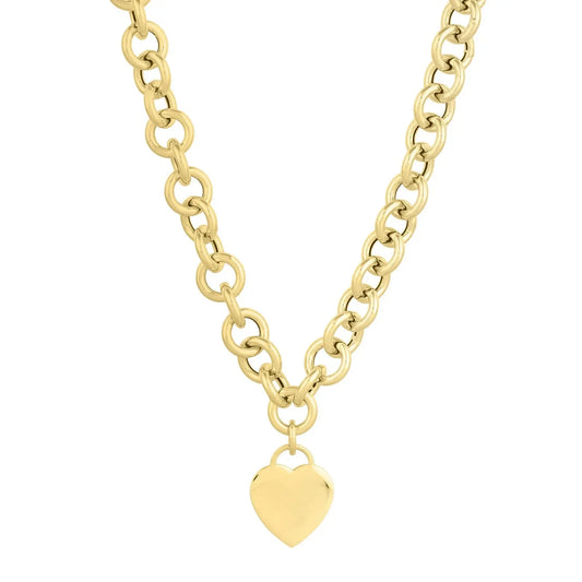 14k Yellow Gold Rolo Link Necklace (11.40 mm) RCJ