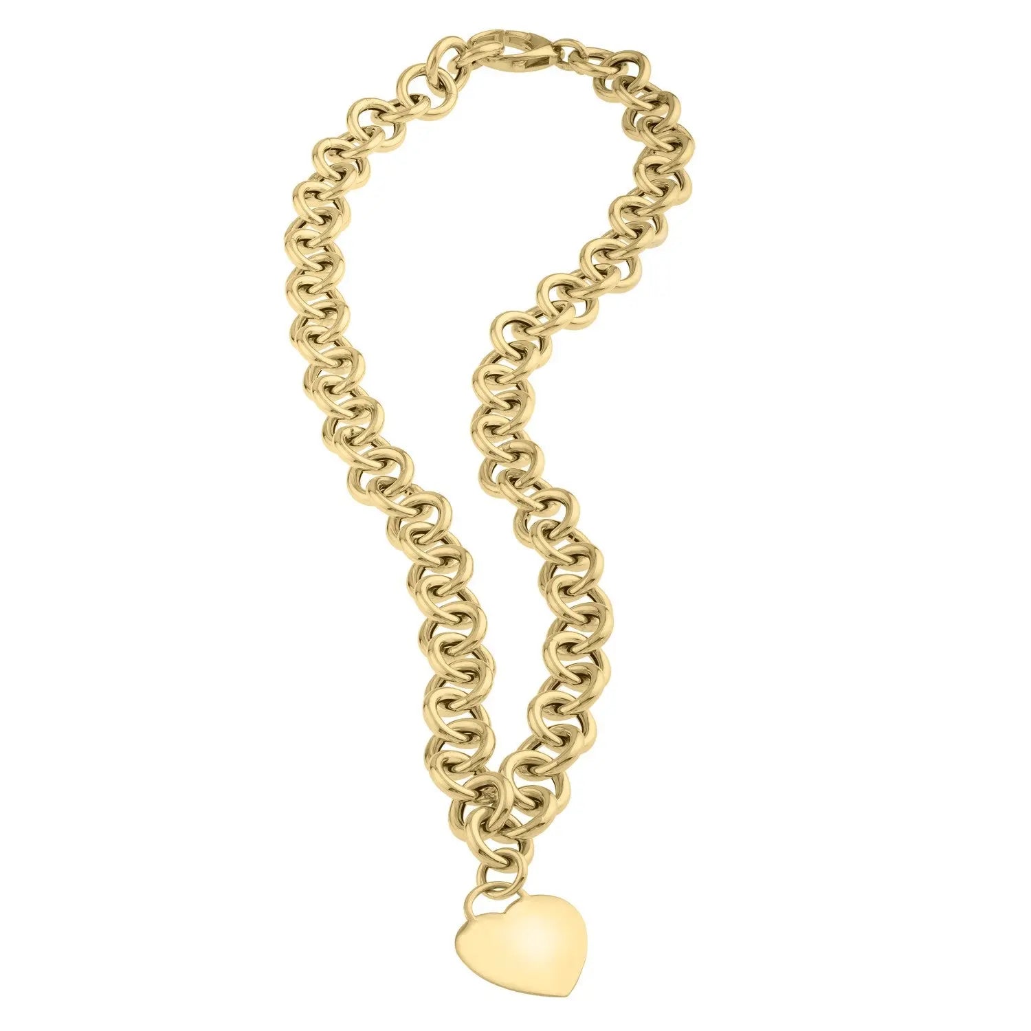 14k Yellow Gold Rolo Link Necklace (11.40 mm) RCJ