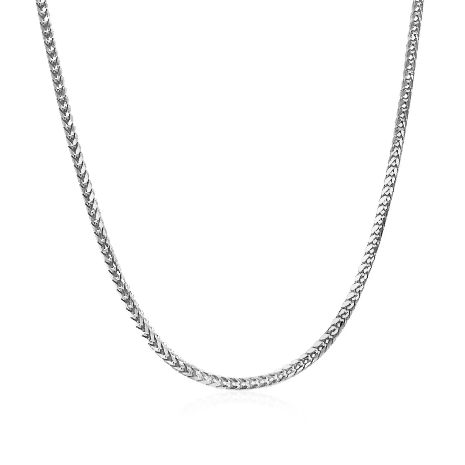 18k White Gold Franco Chain (1.60 mm) RCJ