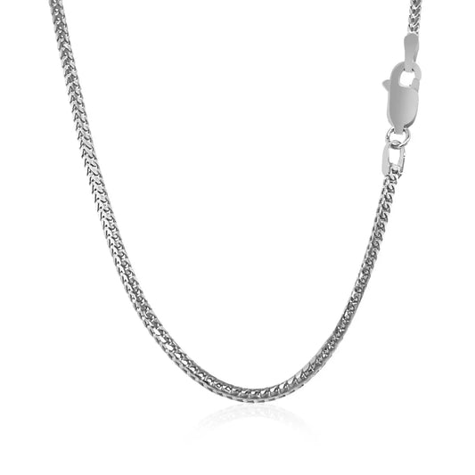 18k White Gold Franco Chain (1.60 mm) RCJ