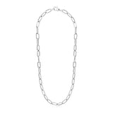 Sterling Silver Wide Paperclip Chain Necklace RCJ