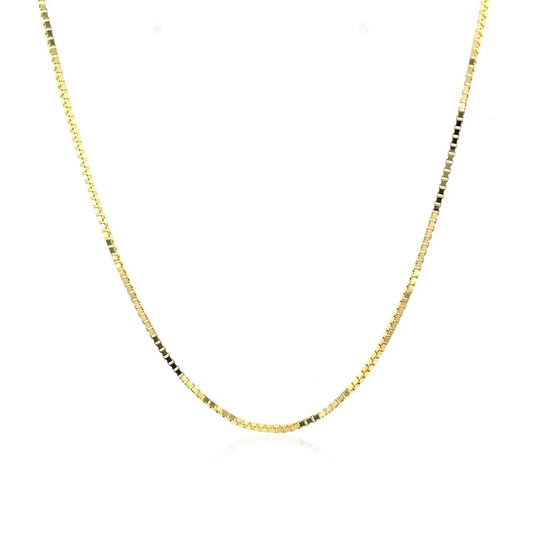 18k Yellow Gold Classic Box Chain (0.85 mm) RCJ