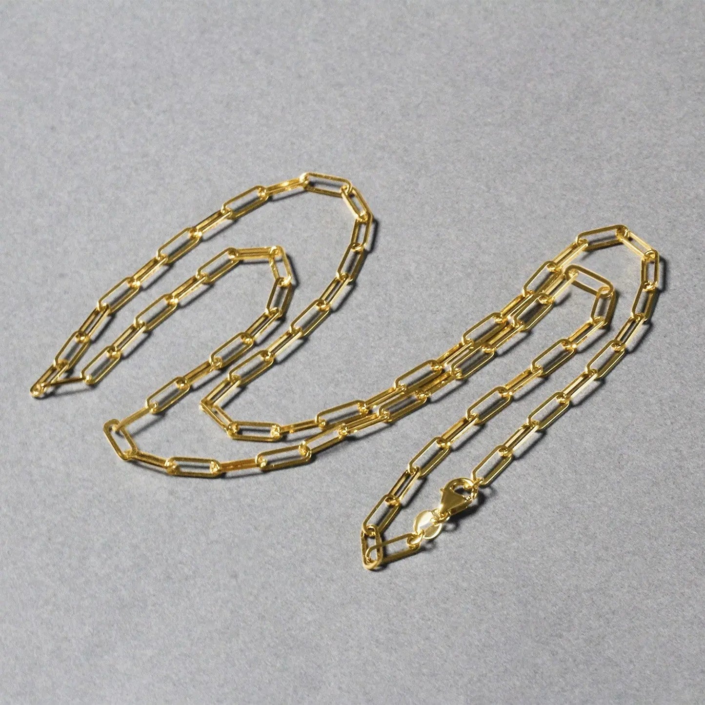 18K Yellow Gold Paperclip Chain (2.50 mm) RCJ