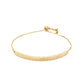 14k Yellow Gold Chain Bar Lariat Style Bracelet (1.00 mm) RCJ