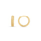 14k Yellow Gold Braided Huggie Hoops(3x12mm) RCJ