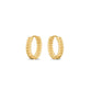 14k Yellow Gold Braided Huggie Hoops(3x12mm) RCJ