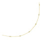 14k Yellow Gold Station Necklace with Round Diamonds RCJ