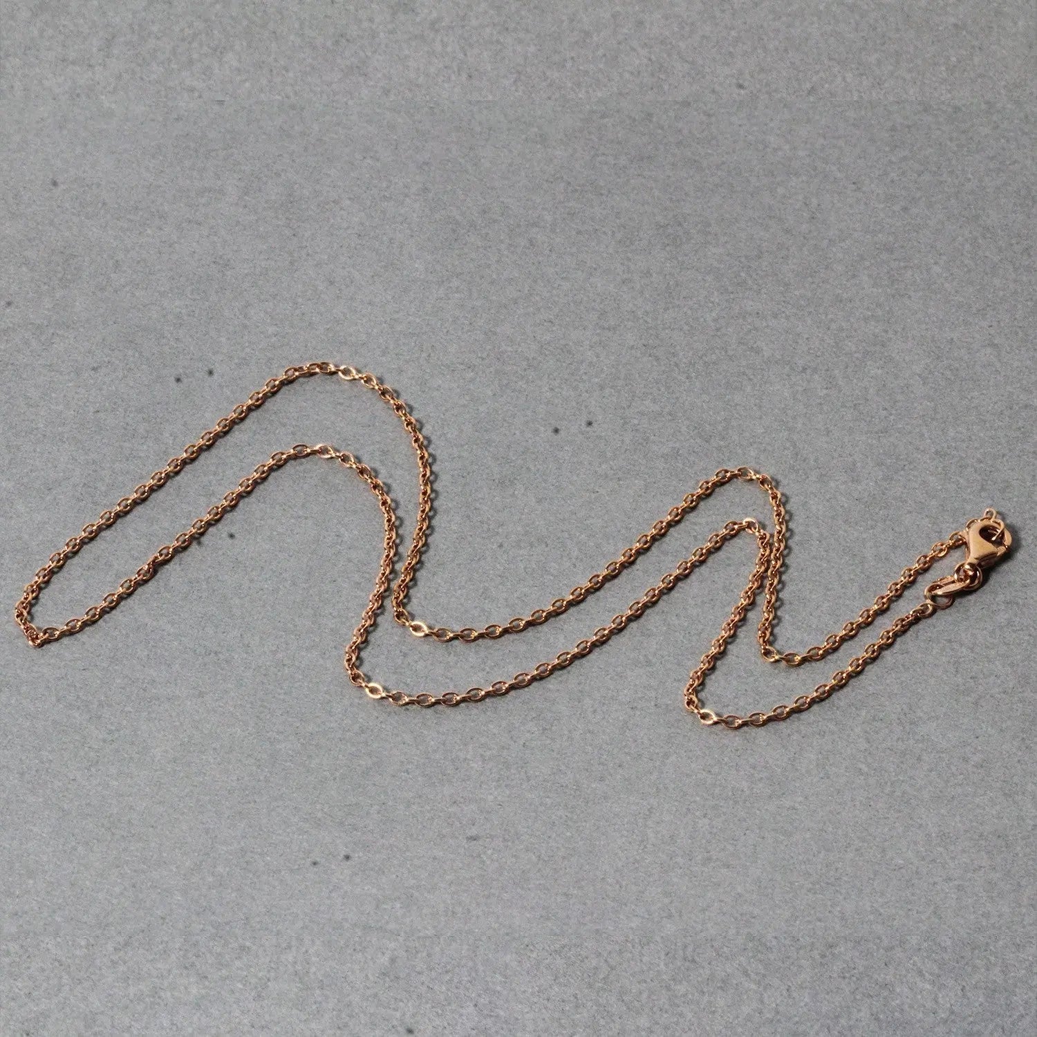 18k Rose Gold Round Oval Link Chain (1.50 mm) RCJ