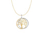 Two Layer Tree Pendant in 14k Two Tone Gold RCJ