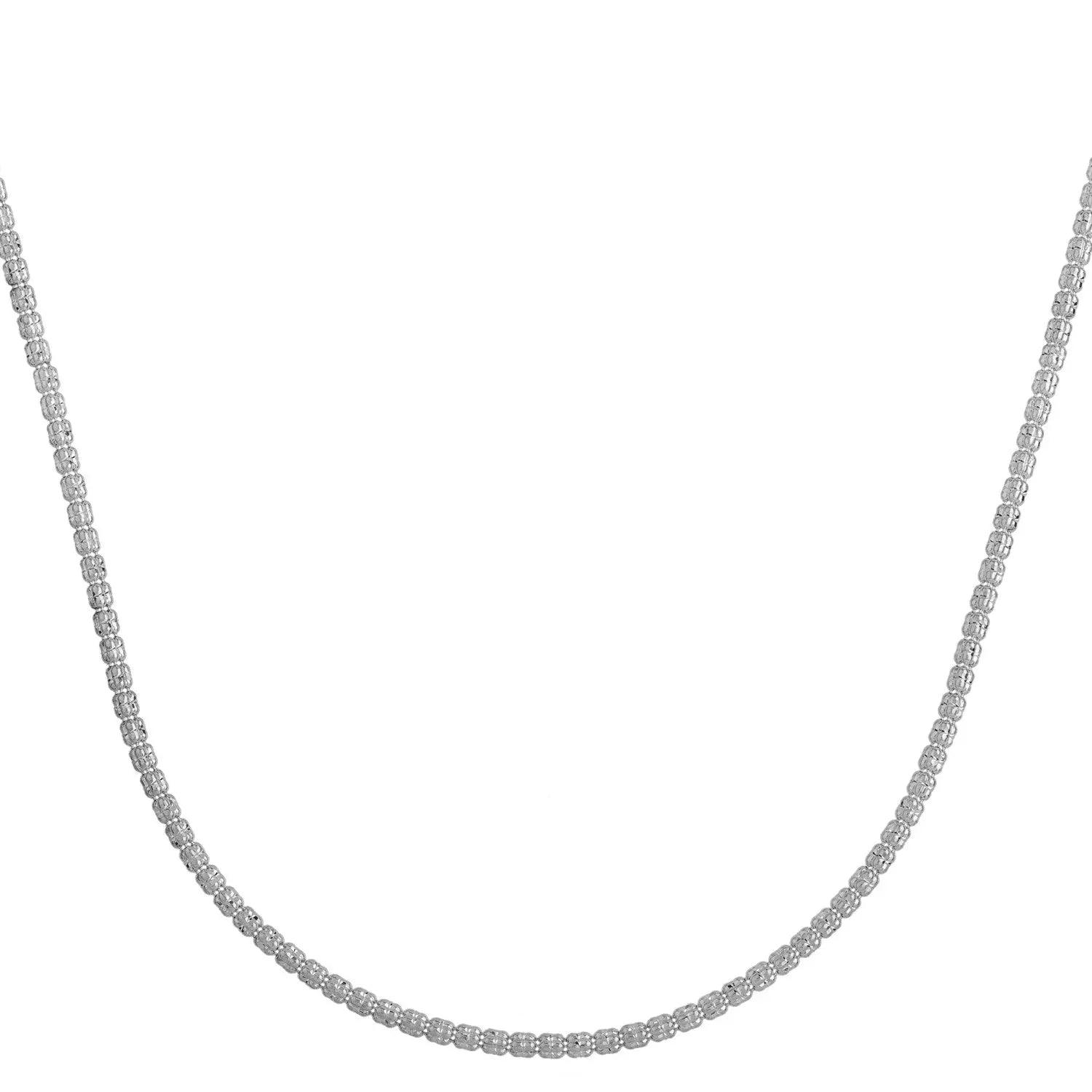 Ice Barrel Chain in 14k White Gold (2.70 mm) RCJ