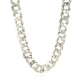 Rhodium Plated Sterling Silver Curb Style Chain (10.20 mm) RCJ