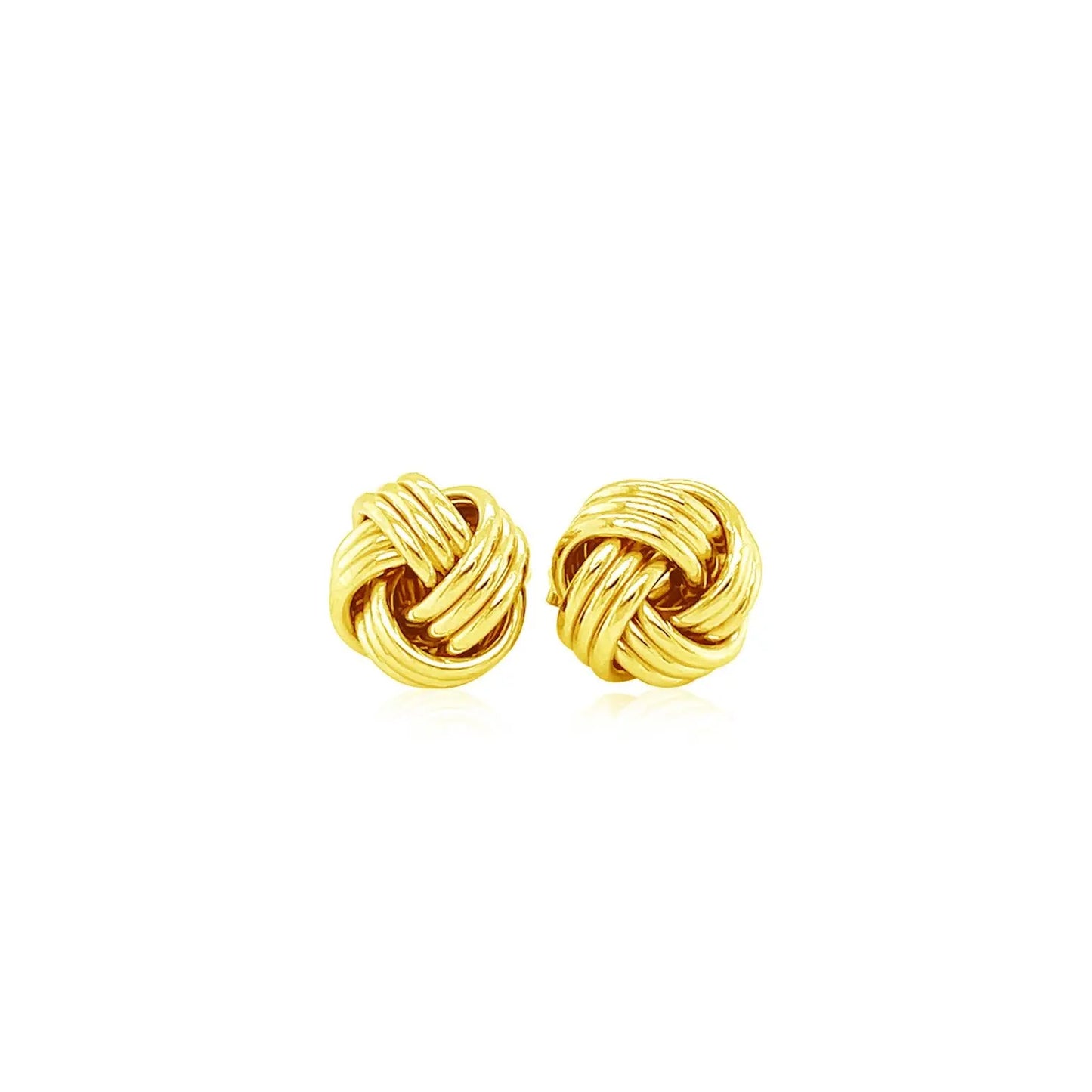 Love Knot Post Earrings in 14k Yellow Gold RCJ