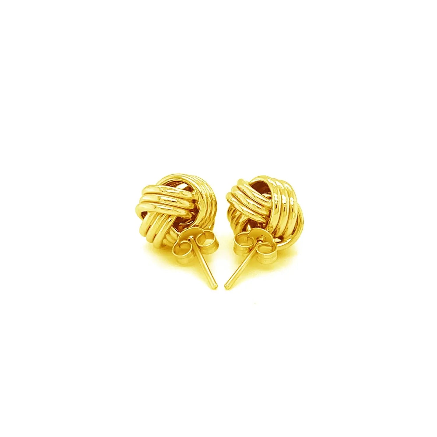 Love Knot Post Earrings in 14k Yellow Gold RCJ