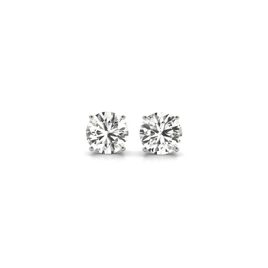 1 1/2 cttw Certified IGI Lab Grown Round Diamond Stud Earrings 14k White Gold (G/VS2)Monde Trend