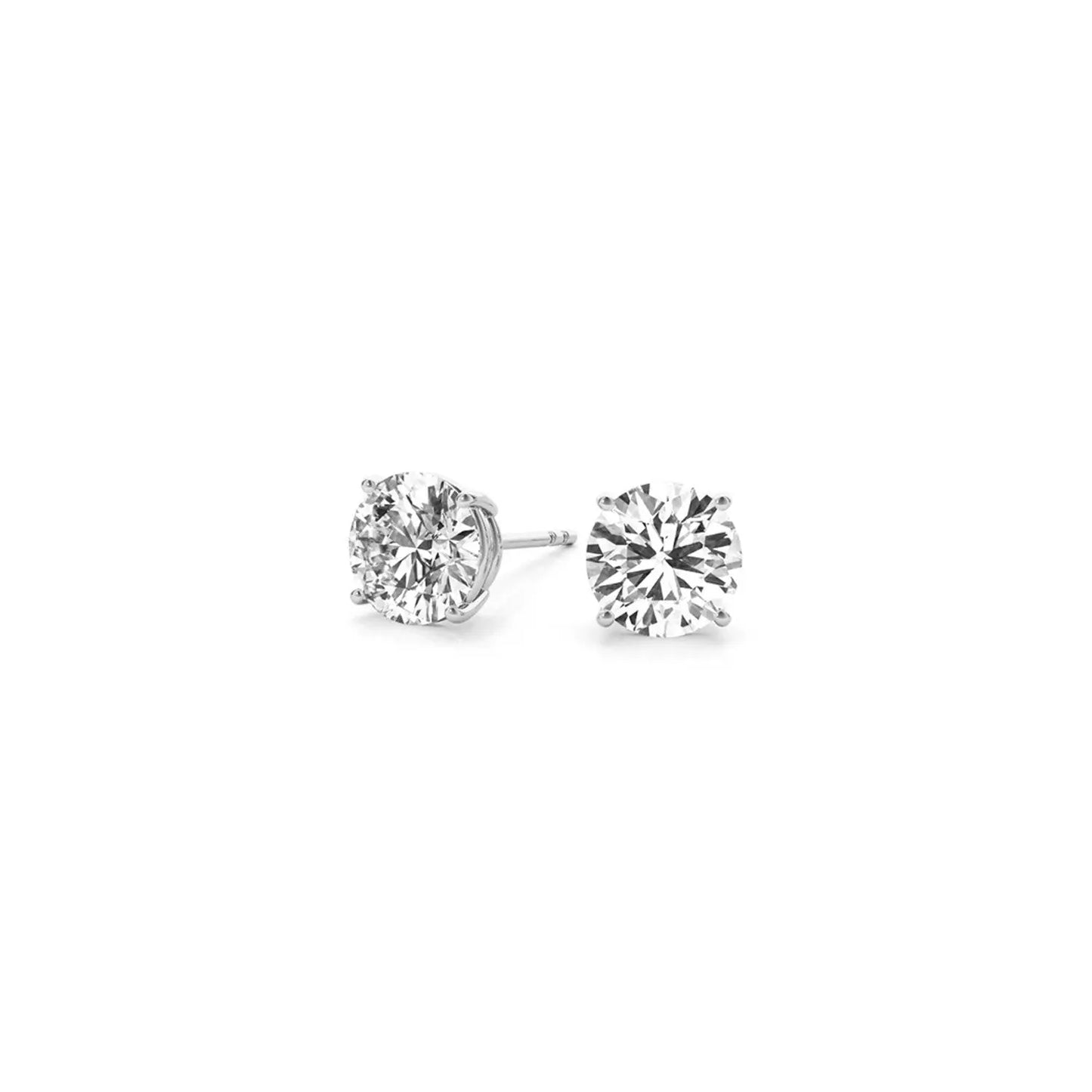 1 1/2 cttw Certified IGI Lab Grown Round Diamond Stud Earrings 14k White Gold (G/VS2)Monde Trend