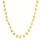 Choker Necklace with Polished Discs in 14k Yellow Gold RCJ