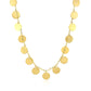 Choker Necklace with Polished Discs in 14k Yellow Gold RCJ