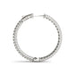 14k White Gold Two Row Pave Set Diamond Hoop Earrings (7 cttw) RCJ