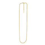 Endless Adjustable Wheat Chain in 14k Yellow Gold (1.10 mm) RCJ