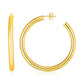 14k Yellow Gold Polished Hoop Earrings(4x40mm) RCJ