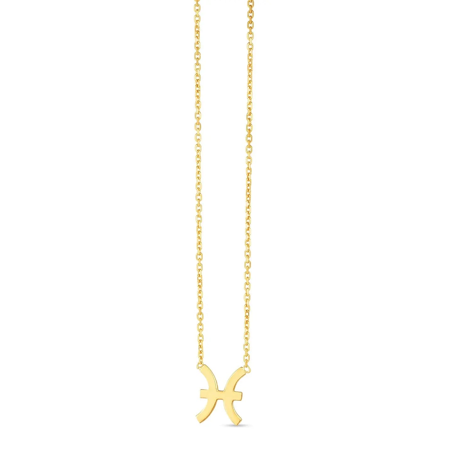 14K Yellow Gold Pisces Necklace RCJ