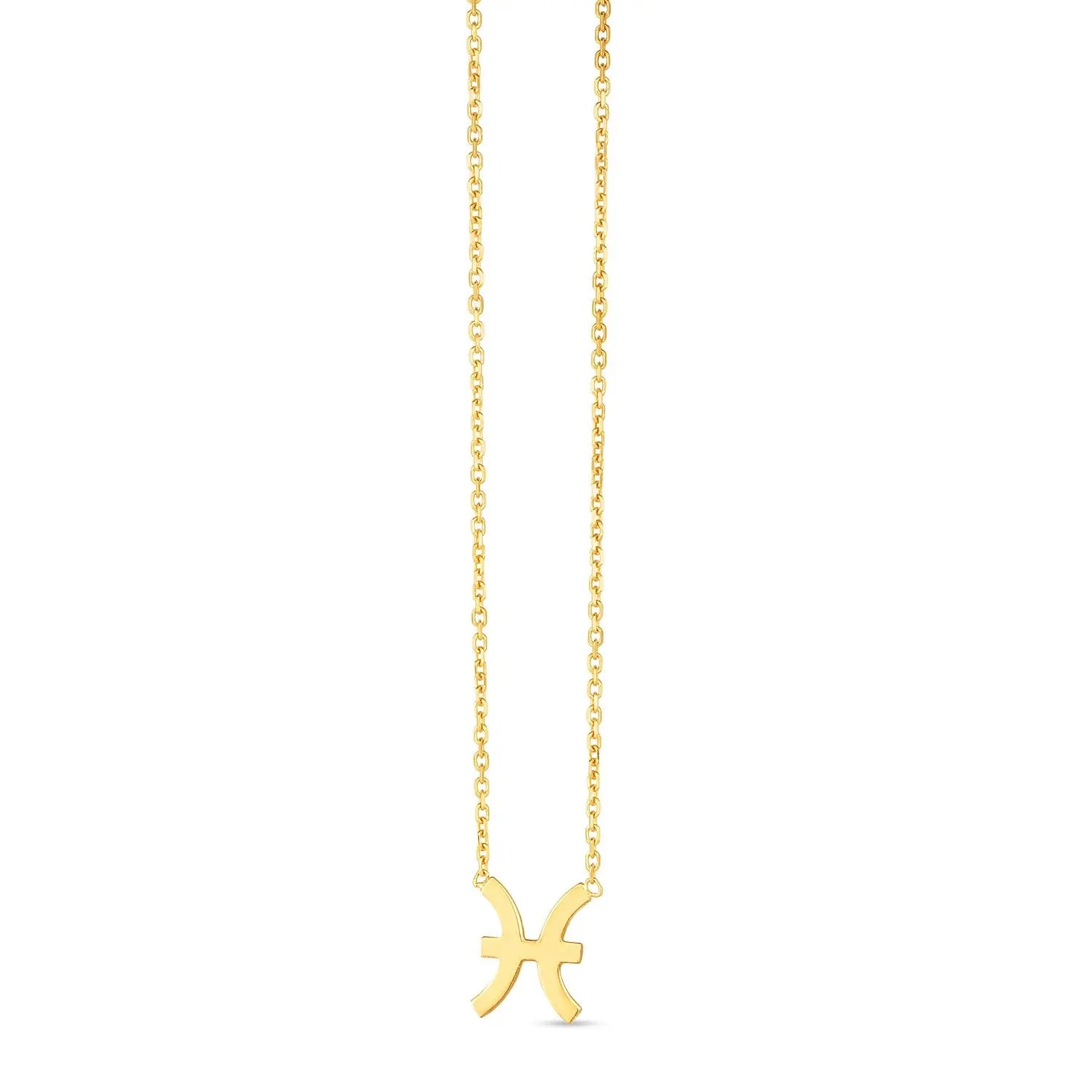 14K Yellow Gold Pisces Necklace RCJ