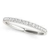 14k White Gold Diamond Scalloped Set Wedding Band (1/6 cttw)Monde Trend