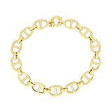 14k Yellow Gold High Polish Mariner Link Bracelet  (8.80 mm) RCJ