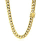 10k Yellow Gold Semi Solid Miami Cuban Chain (9.10 mm)Monde Trend