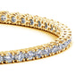 Lab Grown Round Diamond Tennis Bracelet in 14k Yellow Gold (7 cctw F/G  VS2/SI1) RCJ