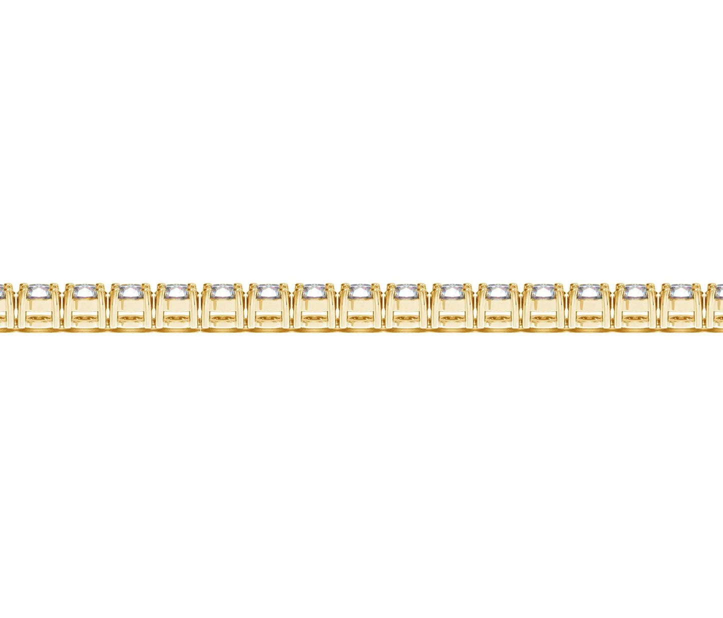 Lab Grown Round Diamond Tennis Bracelet in 14k Yellow Gold (7 cctw F/G  VS2/SI1) RCJ